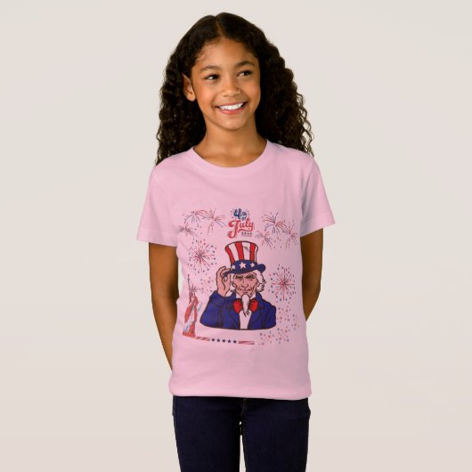Dappere harten viering bleke roze t-shirt (Voorkant volledig)