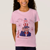 Dappere harten viering bleke roze t-shirt (Voorkant)