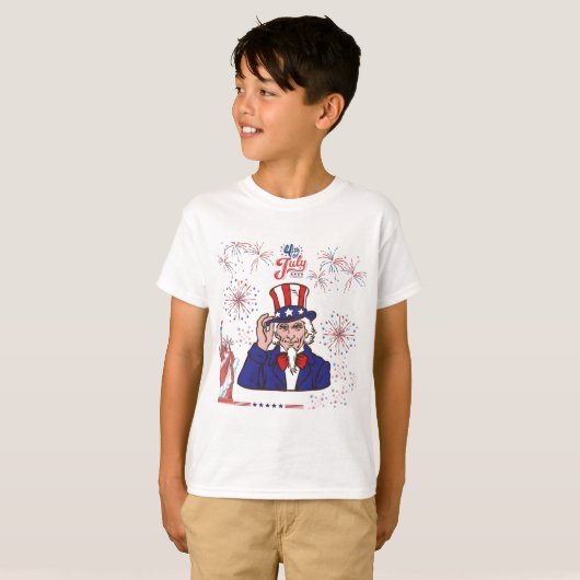 Dappere harten viering wit t-shirt (Voorkant volledig)