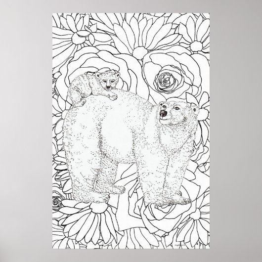 Dappere Ijsbeer Poster (Voorkant)