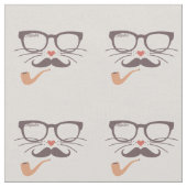 Dappere Katten Intellectueel #2 ID1073 Stof (Close Up)
