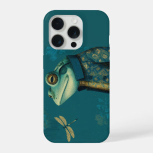 Dappere Kikker & Libel - Surrealistisch Dier uit d iPhone 15 Pro Case
