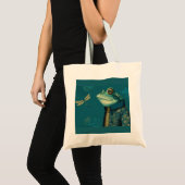 Dappere Kikker & Libel - Surrealistisch Dier uit d Tote Bag (Voorkant (product))
