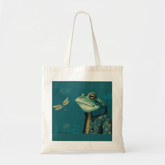 Dappere Kikker & Libel - Surrealistisch Dier uit d Tote Bag (Voorkant)