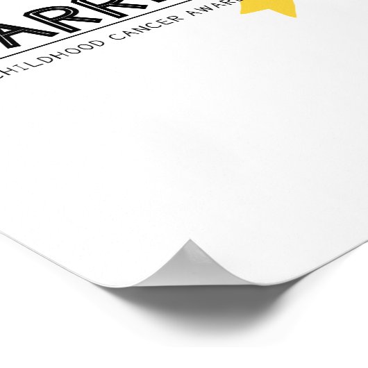 dappere kinderkanker Poster & Print (Hoek)