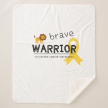 dappere kinderkanker Sherpa Blanket