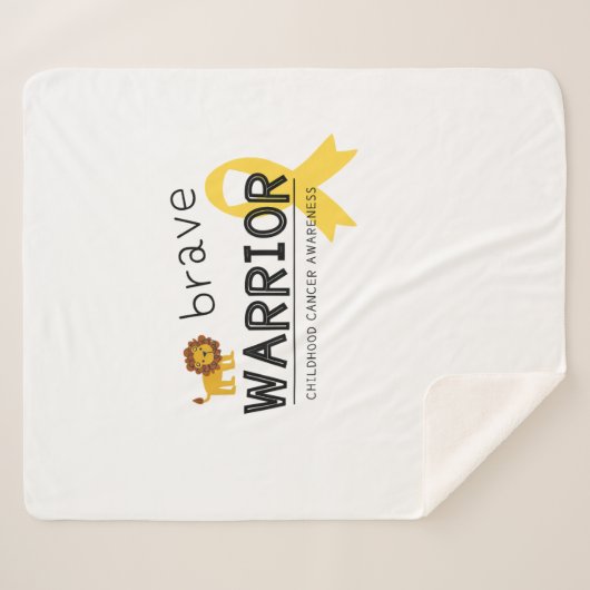 dappere kinderkanker Sherpa Blanket Sherpa Deken (Voorkant (horizontaal))
