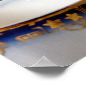 Dappere kip bij de thee poster (Hoek)