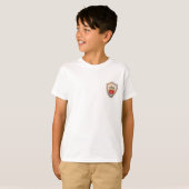 Dappere Kleine Aardbei Ridder Kinderen T-shirt (Voorkant volledig)