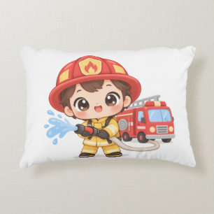 Dappere Kleine Brandweerman Accent Kussen