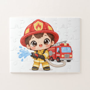 Dappere Kleine Brandweerman Legpuzzel