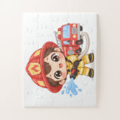 Dappere Kleine Brandweerman Legpuzzel (Verticaal)