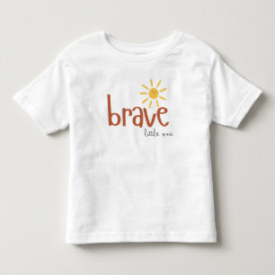 dappere kleine peuter T-shirt schattige zon