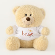 dappere kleine teddybeer pluche knuffeldier