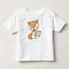 Dappere kleine vos, schattige vos tekening kinder shirts