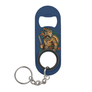 Dappere krijger van de Jaguarstam Mini Flessenopener