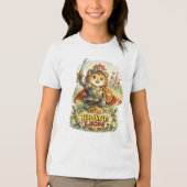 Dappere Leeuw Tri-Blend Shirt (Voorkant)