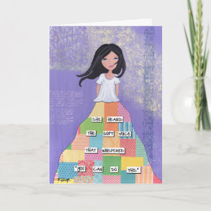 Dappere Meid - Inspirerende Kunstkaart Kaart