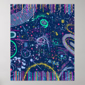 Dappere Ontdekkingsreiziger: Abstract Maximalisme  Poster (Voorkant)