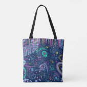 Dappere Ontdekkingsreiziger: Abstract Maximalisme Tote Bag (Achterkant)