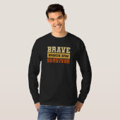 Dappere Overlever Met Gebroken Arm Botletsel Herst T-shirt (Voorkant volledig)