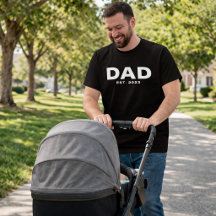 Dappere papa gevestigde nieuwe papa T-shirt