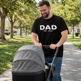 Dappere papa gevestigde nieuwe papa T-shirt