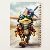 Dappere piloot, auteur Natasha Us Notitieboek (Achterkant)