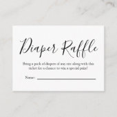 Dappere Raffle Baby shower Enclosure Card Informatiekaartje (Voorkant)