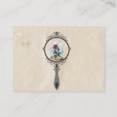 Dappere Raffle-kaart, betoverend roos Visitekaartje (Achterkant)