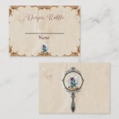 Dappere Raffle-kaart, betoverend roos Visitekaartje (Voorkant / Achterkant)