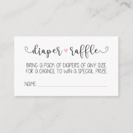 Dappere Raffle-kaart Informatiekaartje