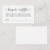 Dappere Raffle-kaart Informatiekaartje (Voorkant / Achterkant)