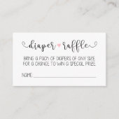 Dappere Raffle-kaart Informatiekaartje (Voorkant)