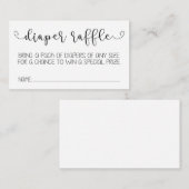 Dappere Raffle-kaart Informatiekaartje (Voorkant / Achterkant)