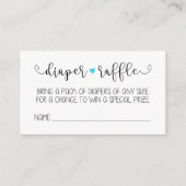 Dappere Raffle-kaart Informatiekaartje (Voorkant)