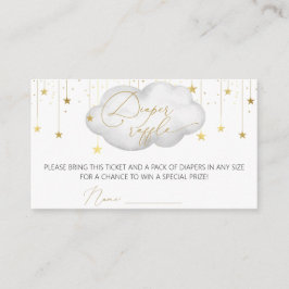 Dappere Raffle Ticket, Moon & Stars Enclosure Kaar Informatiekaartje