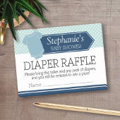 Dappere Raffle Tickets - Baby shower Game Blue Boy Post-it® Notes