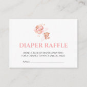 Dappere Raffle, we kunnen wachten tot roze beige m Informatiekaartje (Voorkant)