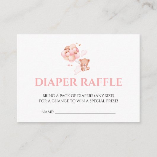 Dappere Raffle, we kunnen wachten tot roze beige m Informatiekaartje (Voorkant)