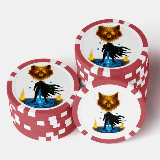 Dappere Ridder Gevechtsklaar Poker Chips (Opstapeling)