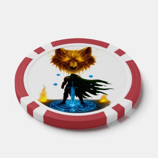 Dappere Ridder Gevechtsklaar Poker Chips (Enkel)