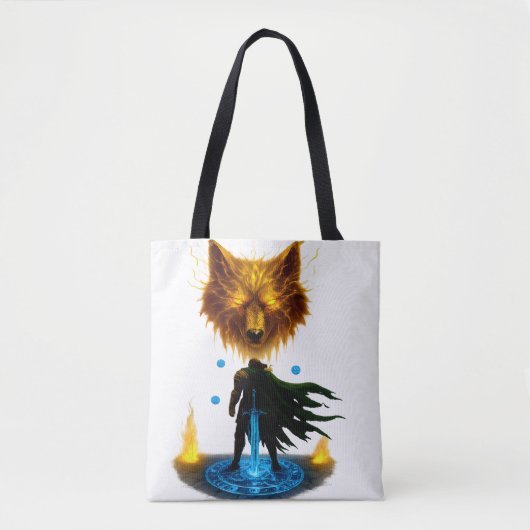 Dappere Ridder Gevechtsklaar Tote Bag (Voorkant)