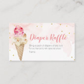 Dappere roze rode ijsvormer Glitter Informatiekaartje (Voorkant)