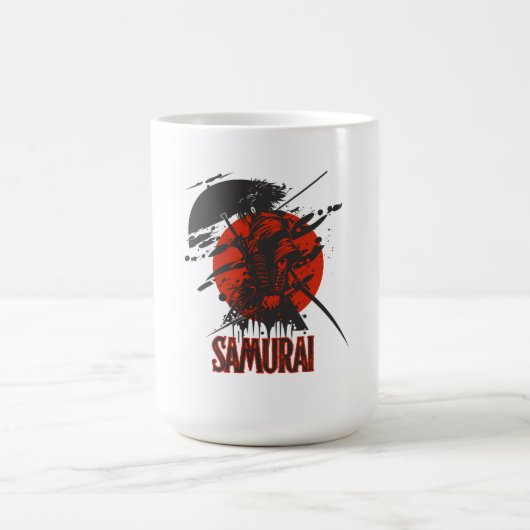 Dappere Samurai Krijger – Japanse Kunst Koffiemok (Center)