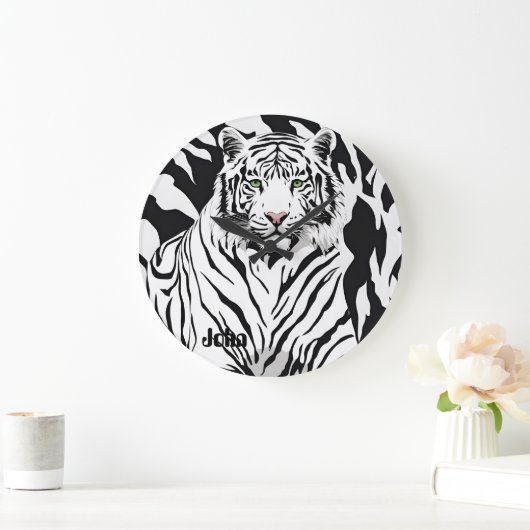 Dappere unieke witte tijger klok (Huis)