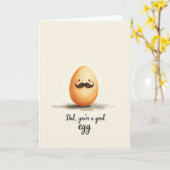 Dappere Vaderdag Figuurkaart Kaart (Gele Bloem)