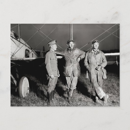 Dappere vliegers, 1919 briefkaart (Voorkant)
