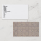 Dappere vormgeving voor behangpapier, 1883 visitekaartje (Voorkant / Achterkant)