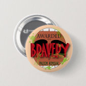 Dapperheid bij slijmverwijdering ronde button 5,7 cm (Voorkant /achterkant)